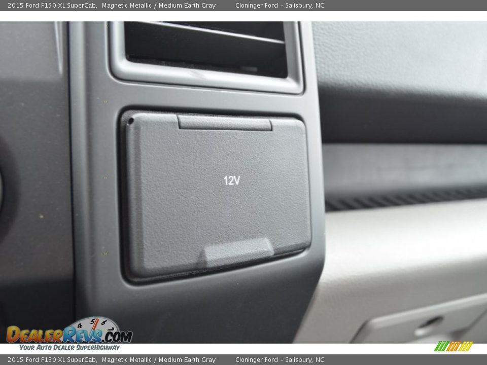 2015 Ford F150 XL SuperCab Magnetic Metallic / Medium Earth Gray Photo #15