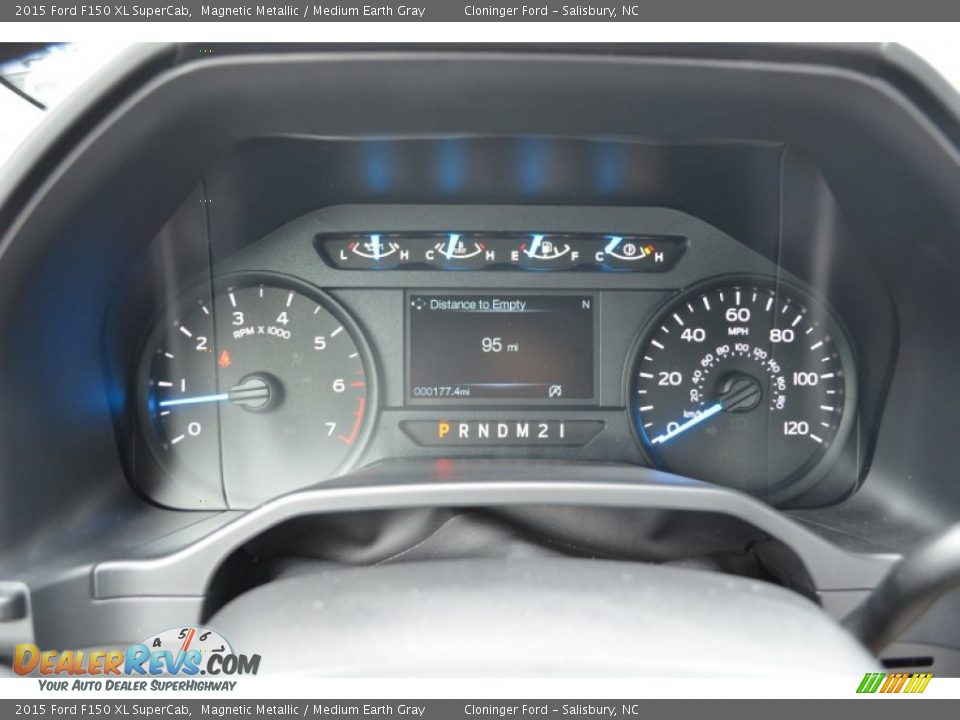 2015 Ford F150 XL SuperCab Magnetic Metallic / Medium Earth Gray Photo #17