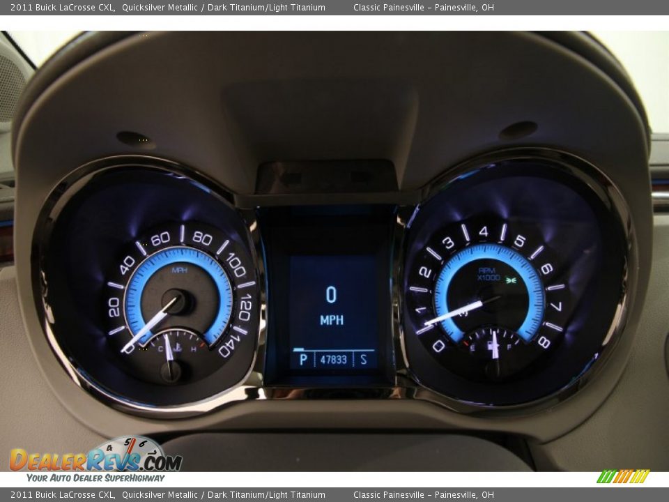 2011 Buick LaCrosse CXL Quicksilver Metallic / Dark Titanium/Light Titanium Photo #6