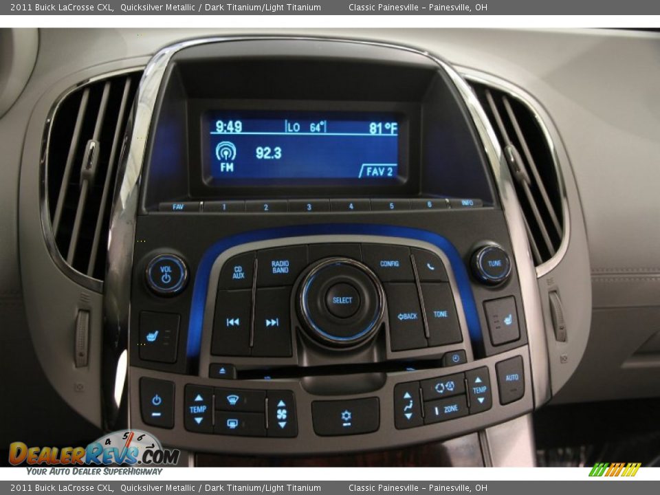 2011 Buick LaCrosse CXL Quicksilver Metallic / Dark Titanium/Light Titanium Photo #7