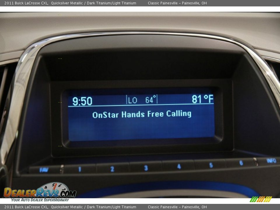 2011 Buick LaCrosse CXL Quicksilver Metallic / Dark Titanium/Light Titanium Photo #8