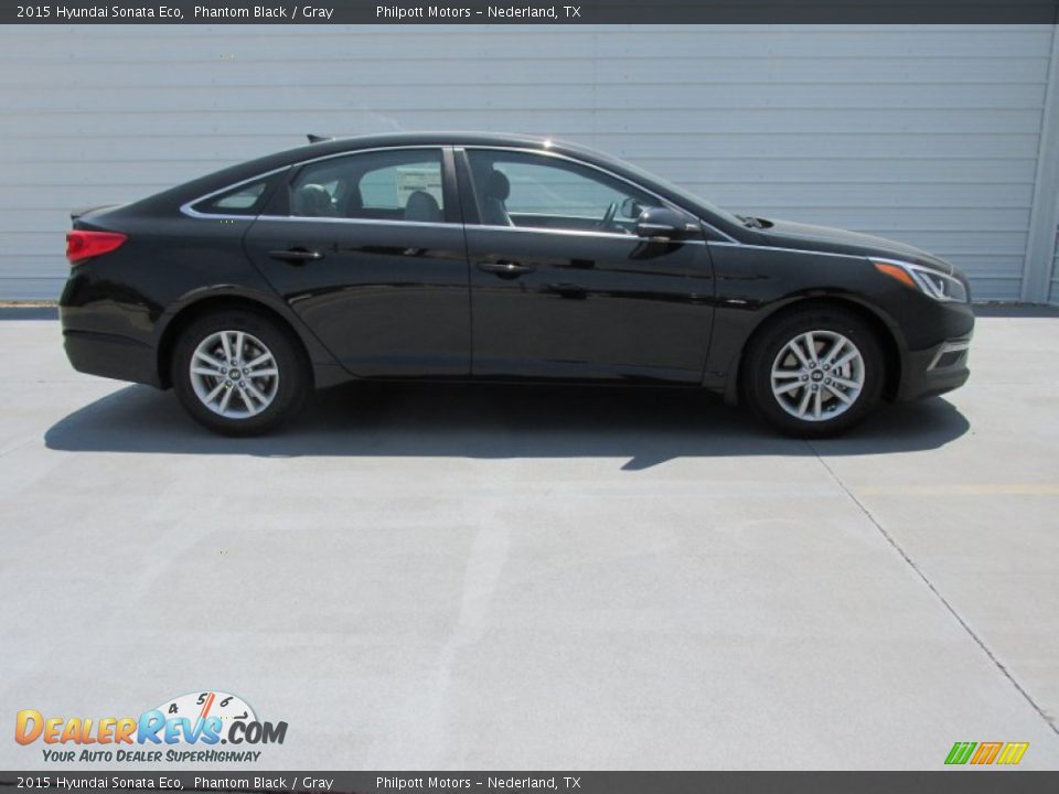 2015 Hyundai Sonata Eco Phantom Black / Gray Photo #3