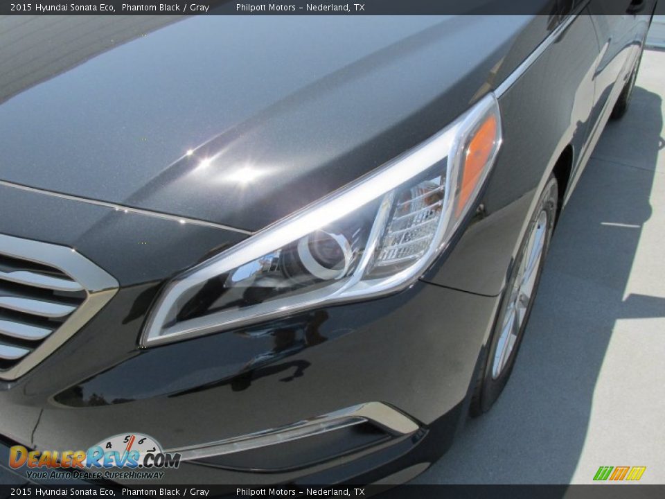 2015 Hyundai Sonata Eco Phantom Black / Gray Photo #9