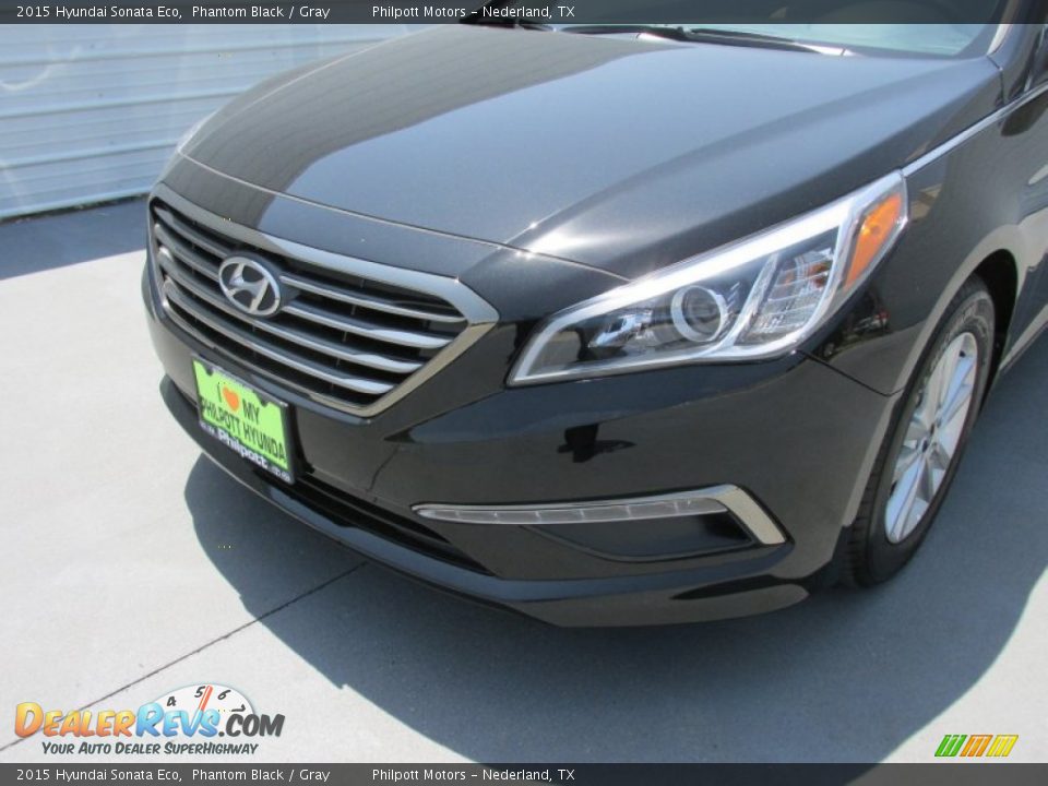 2015 Hyundai Sonata Eco Phantom Black / Gray Photo #10