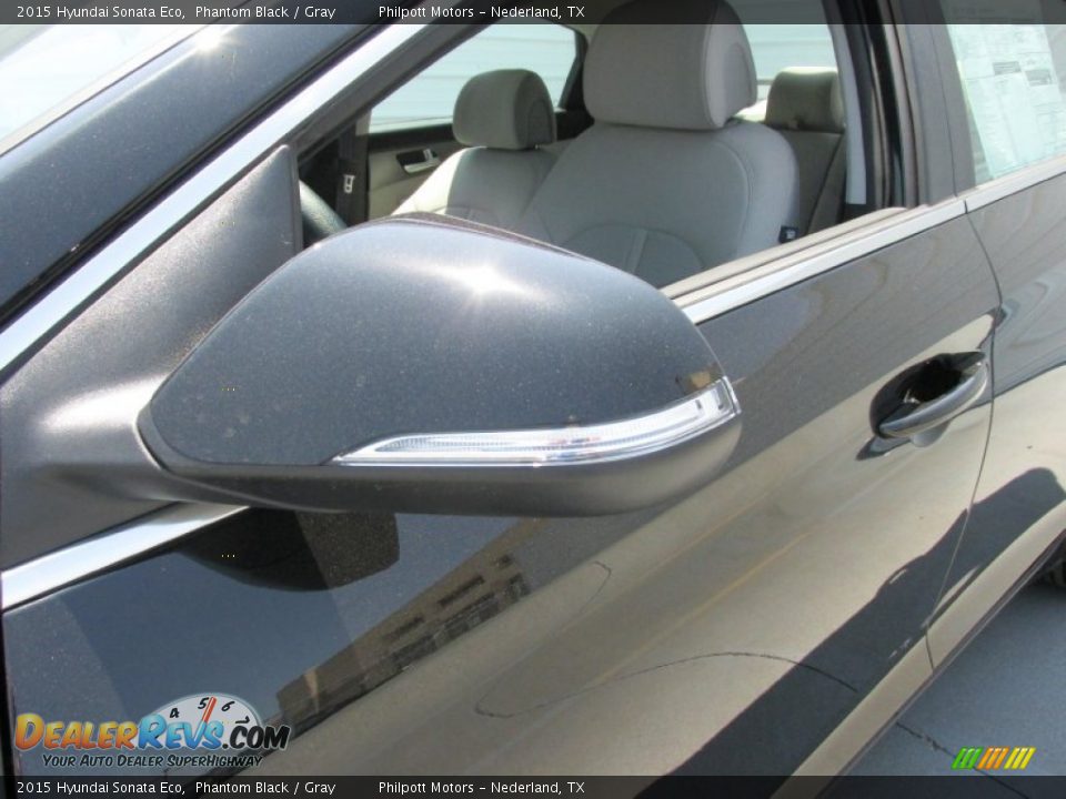 2015 Hyundai Sonata Eco Phantom Black / Gray Photo #12