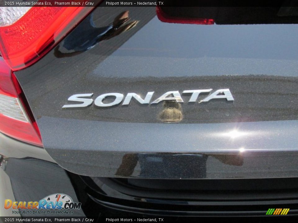 2015 Hyundai Sonata Eco Phantom Black / Gray Photo #13