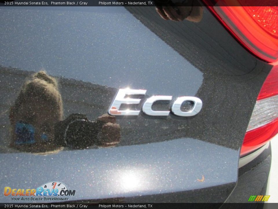 2015 Hyundai Sonata Eco Phantom Black / Gray Photo #14