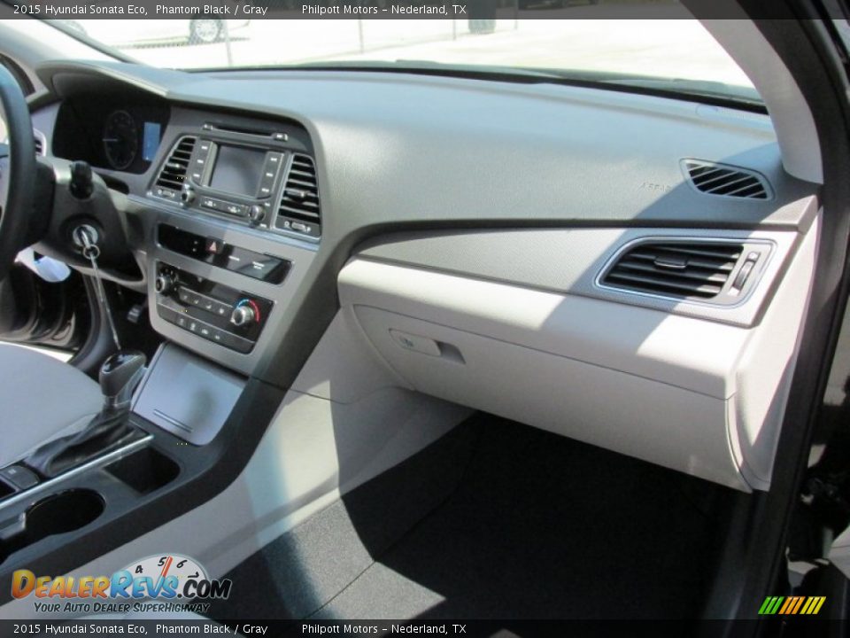 2015 Hyundai Sonata Eco Phantom Black / Gray Photo #16