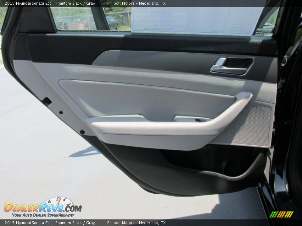 2015 Hyundai Sonata Eco Phantom Black / Gray Photo #17