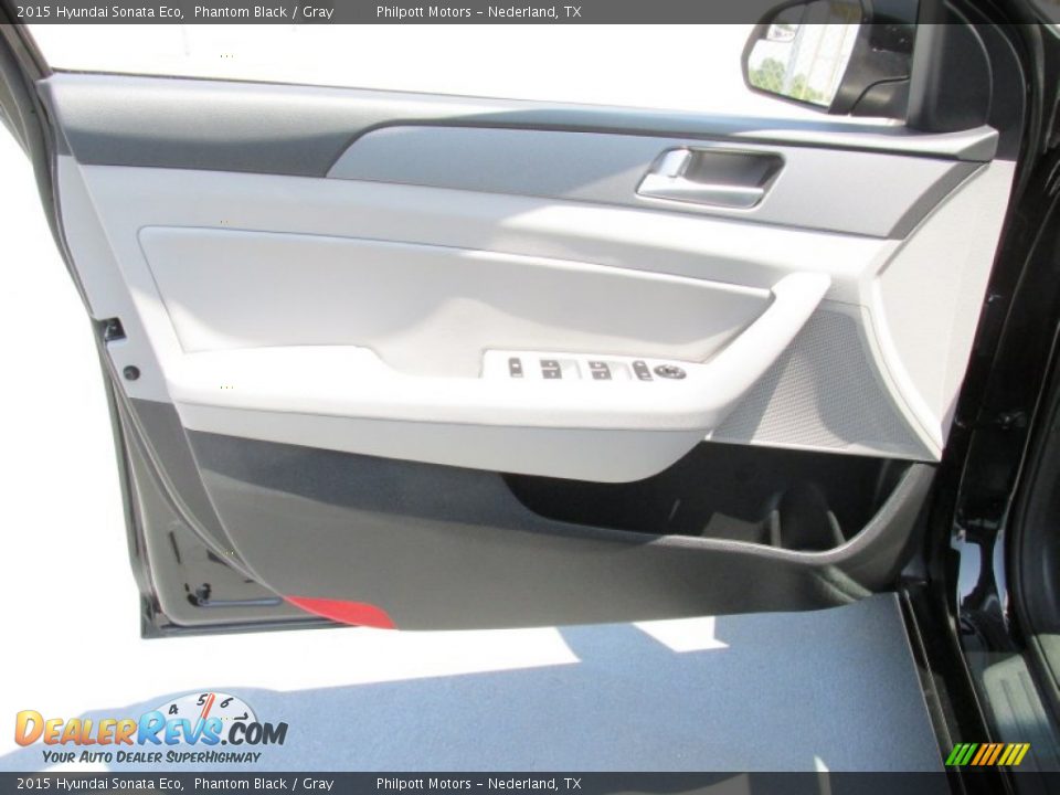 2015 Hyundai Sonata Eco Phantom Black / Gray Photo #19