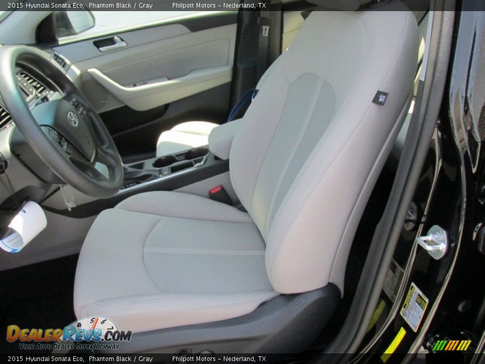 2015 Hyundai Sonata Eco Phantom Black / Gray Photo #20