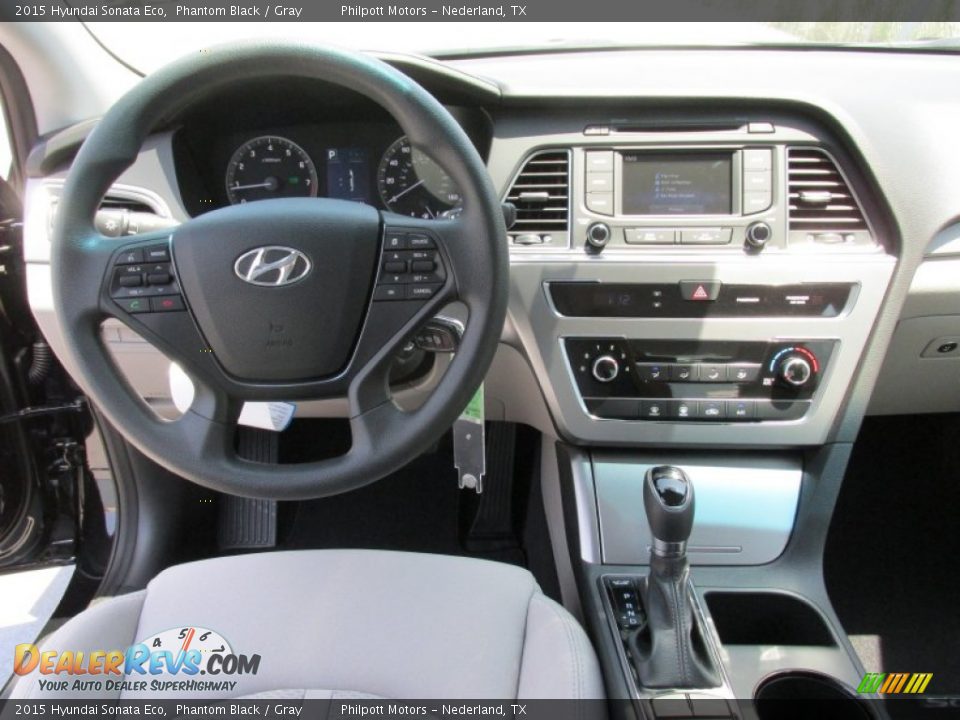 2015 Hyundai Sonata Eco Phantom Black / Gray Photo #22