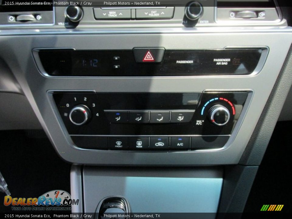 2015 Hyundai Sonata Eco Phantom Black / Gray Photo #25