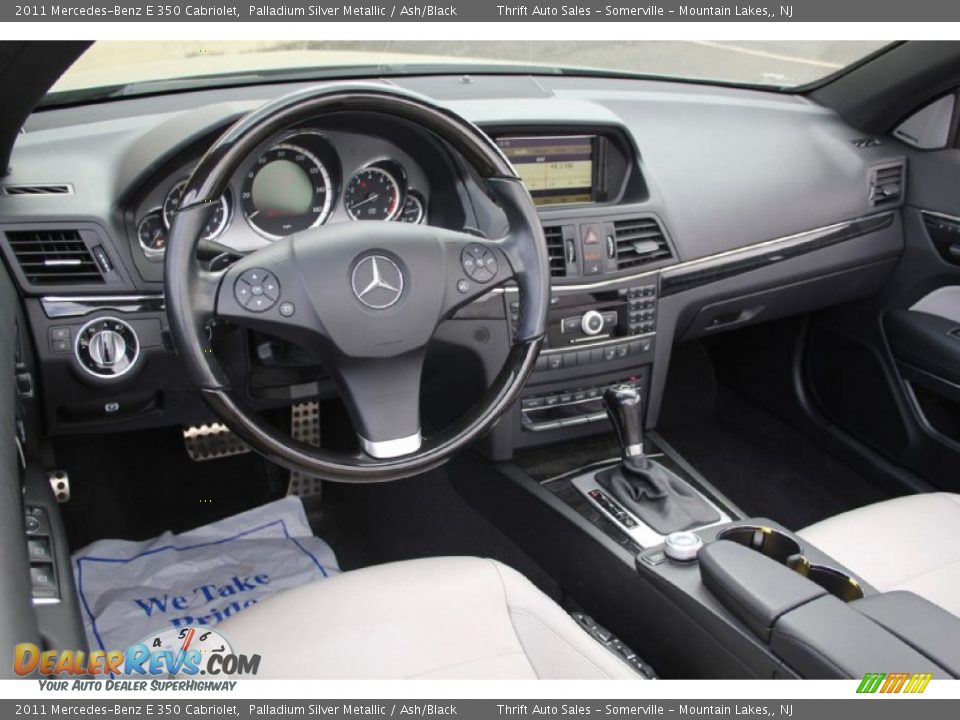 2011 Mercedes-Benz E 350 Cabriolet Palladium Silver Metallic / Ash/Black Photo #14