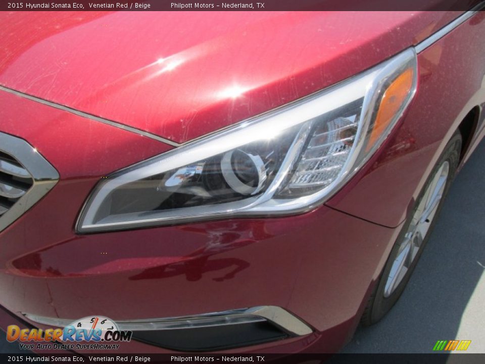 2015 Hyundai Sonata Eco Venetian Red / Beige Photo #9