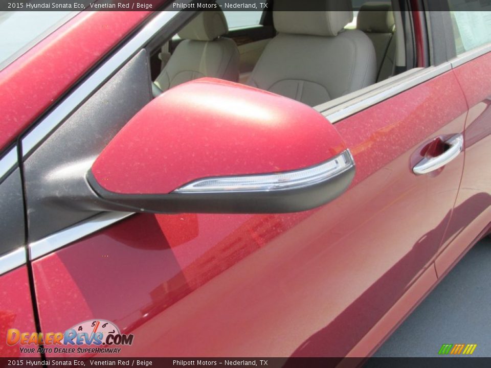 2015 Hyundai Sonata Eco Venetian Red / Beige Photo #12
