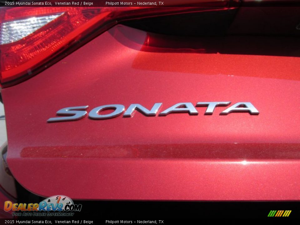 2015 Hyundai Sonata Eco Venetian Red / Beige Photo #13