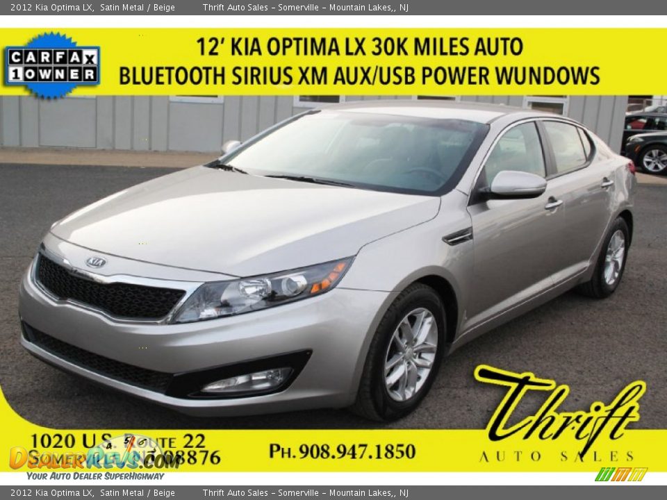 2012 Kia Optima LX Satin Metal / Beige Photo #1