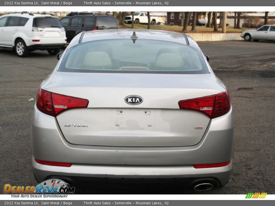 2012 Kia Optima LX Satin Metal / Beige Photo #4