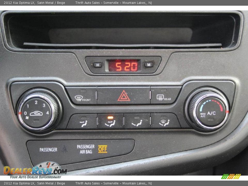 2012 Kia Optima LX Satin Metal / Beige Photo #14