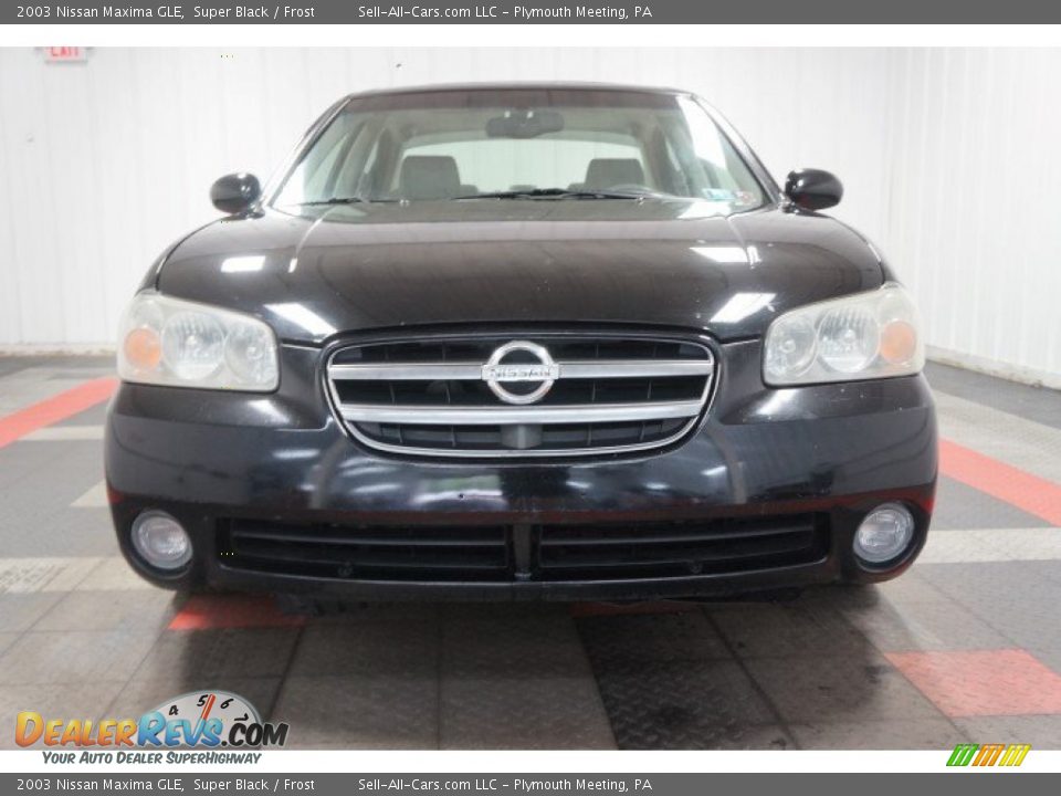 2003 Nissan Maxima GLE Super Black / Frost Photo #4
