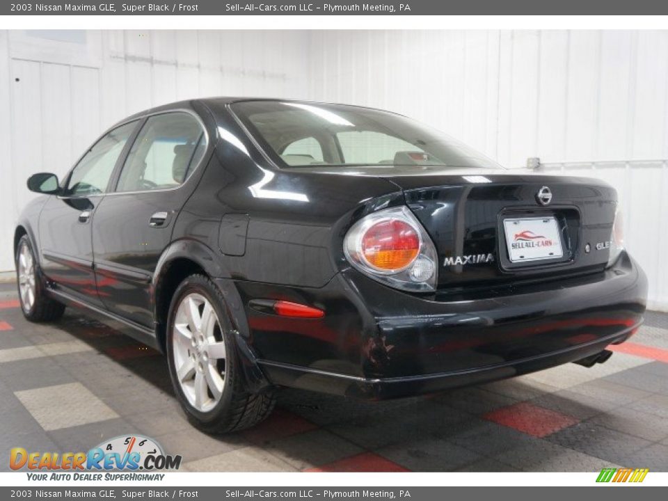 2003 Nissan Maxima GLE Super Black / Frost Photo #10