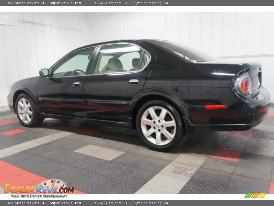 2003 Nissan Maxima GLE Super Black / Frost Photo #11