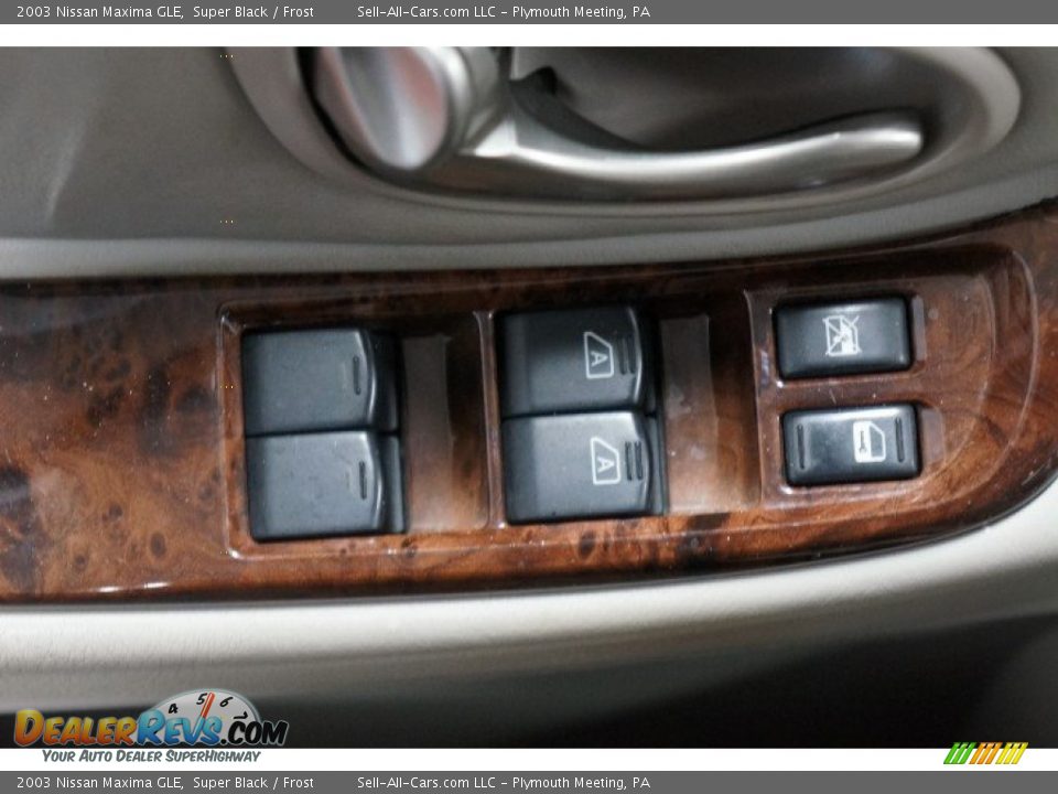 2003 Nissan Maxima GLE Super Black / Frost Photo #14