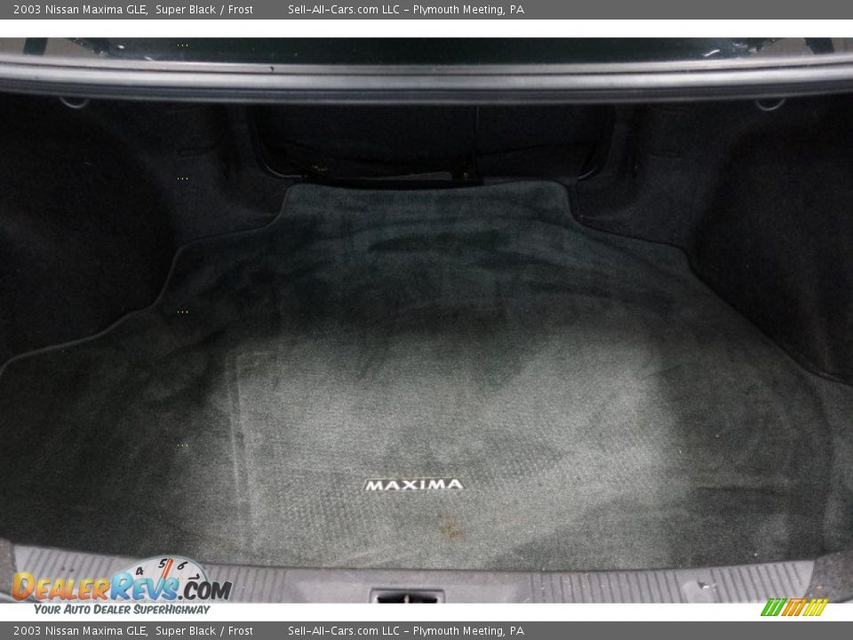 2003 Nissan Maxima GLE Super Black / Frost Photo #19