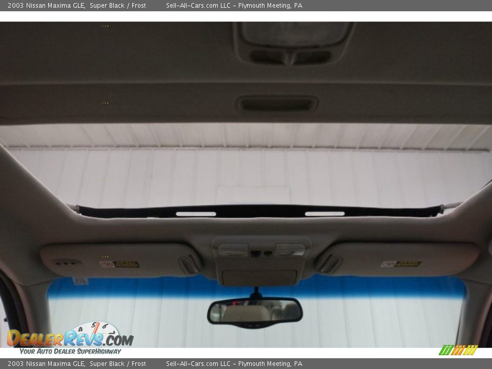 2003 Nissan Maxima GLE Super Black / Frost Photo #21