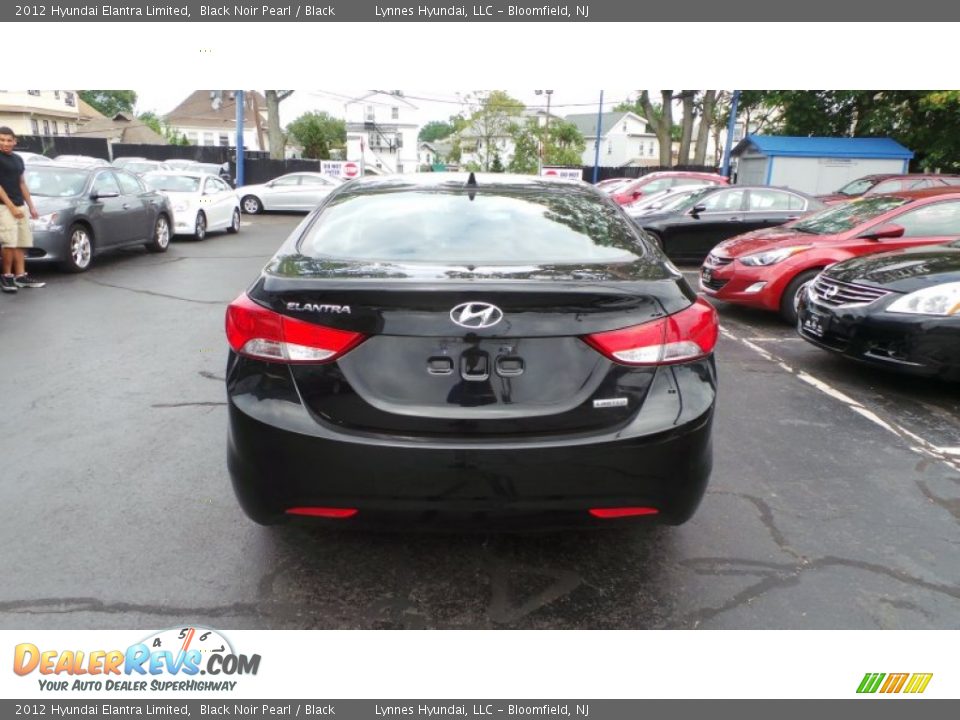 2012 Hyundai Elantra Limited Black Noir Pearl / Black Photo #5