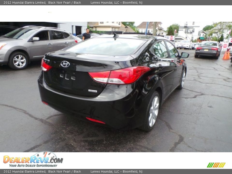 2012 Hyundai Elantra Limited Black Noir Pearl / Black Photo #6