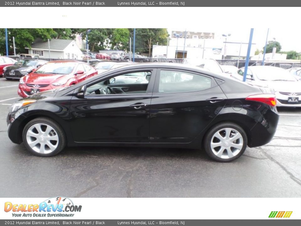 2012 Hyundai Elantra Limited Black Noir Pearl / Black Photo #7