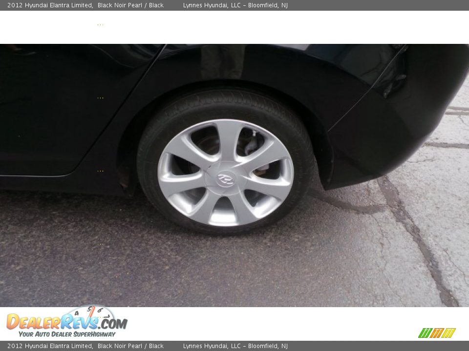 2012 Hyundai Elantra Limited Black Noir Pearl / Black Photo #8