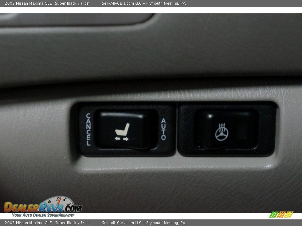 2003 Nissan Maxima GLE Super Black / Frost Photo #26