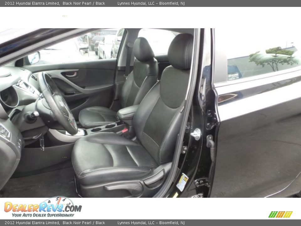 2012 Hyundai Elantra Limited Black Noir Pearl / Black Photo #9