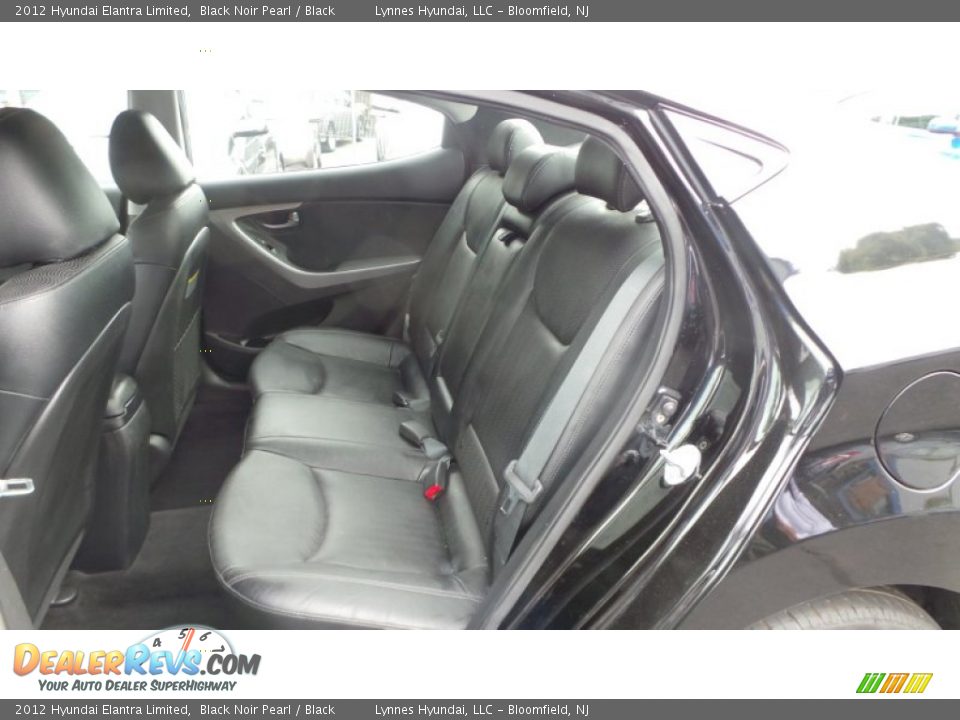 2012 Hyundai Elantra Limited Black Noir Pearl / Black Photo #10
