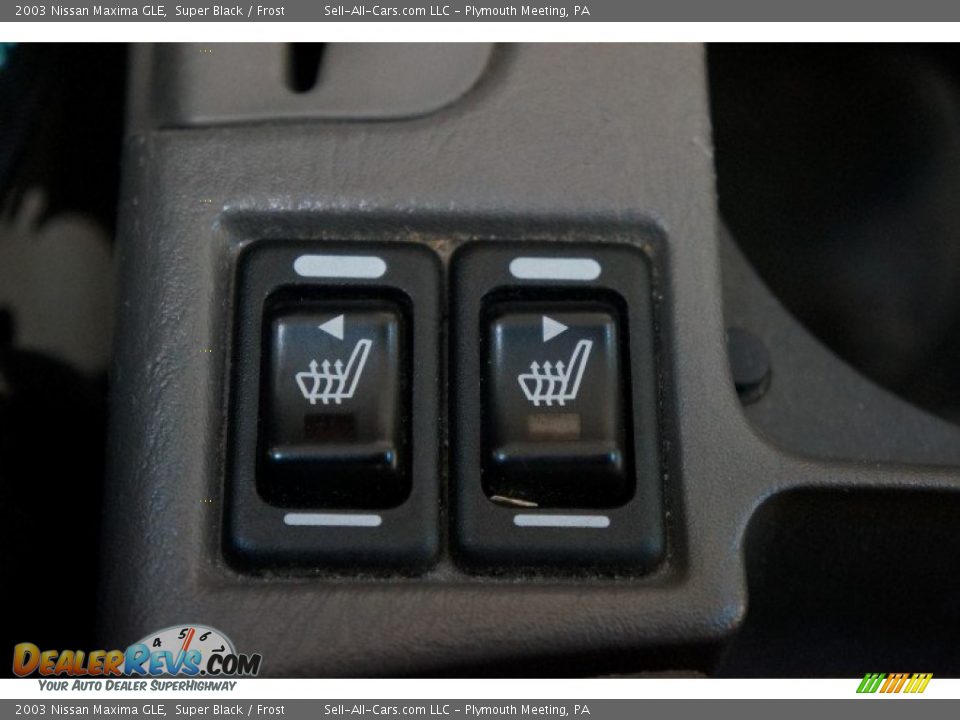 2003 Nissan Maxima GLE Super Black / Frost Photo #31