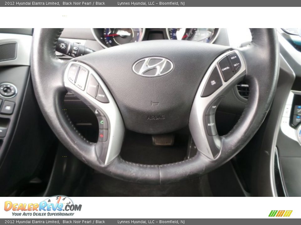 2012 Hyundai Elantra Limited Black Noir Pearl / Black Photo #13