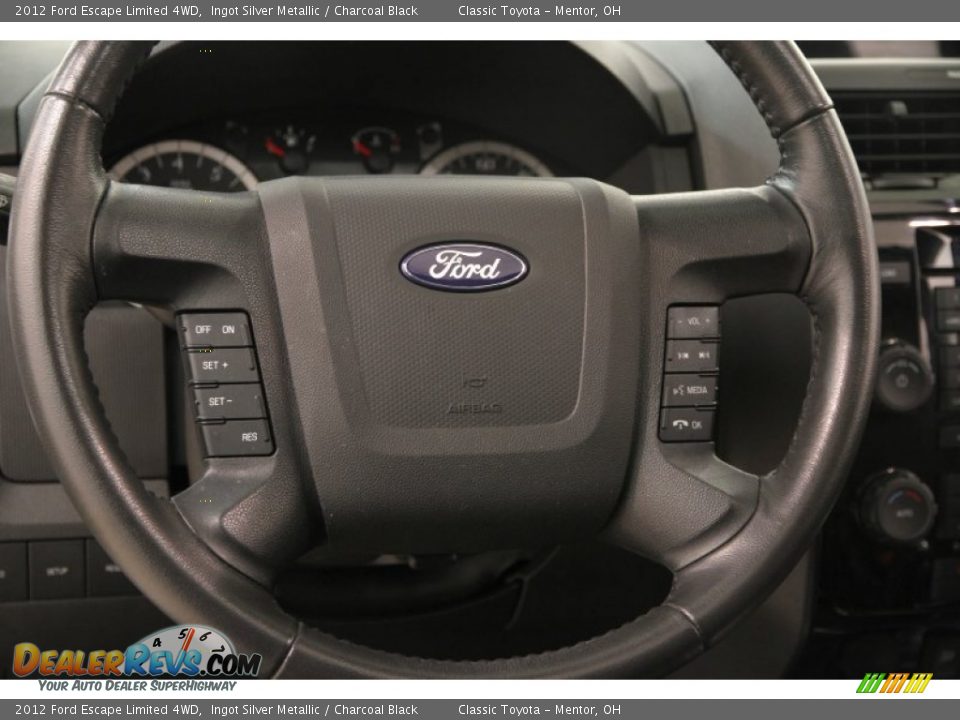 2012 Ford Escape Limited 4WD Ingot Silver Metallic / Charcoal Black Photo #6