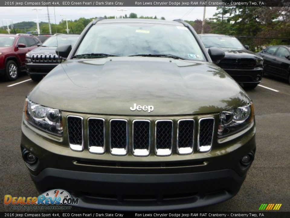 2016 Jeep Compass Sport 4x4 ECO Green Pearl / Dark Slate Gray Photo #13