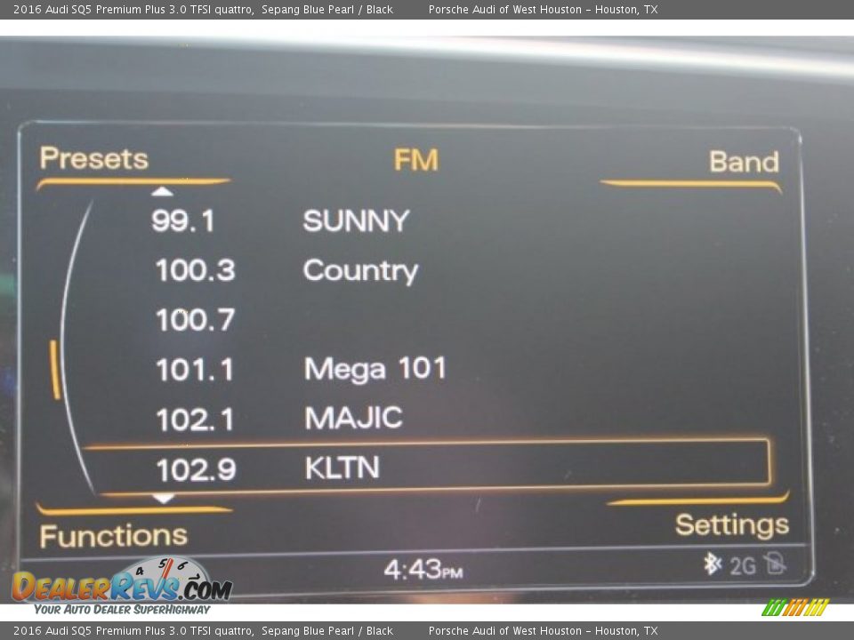 2016 Audi SQ5 Premium Plus 3.0 TFSI quattro Sepang Blue Pearl / Black Photo #24