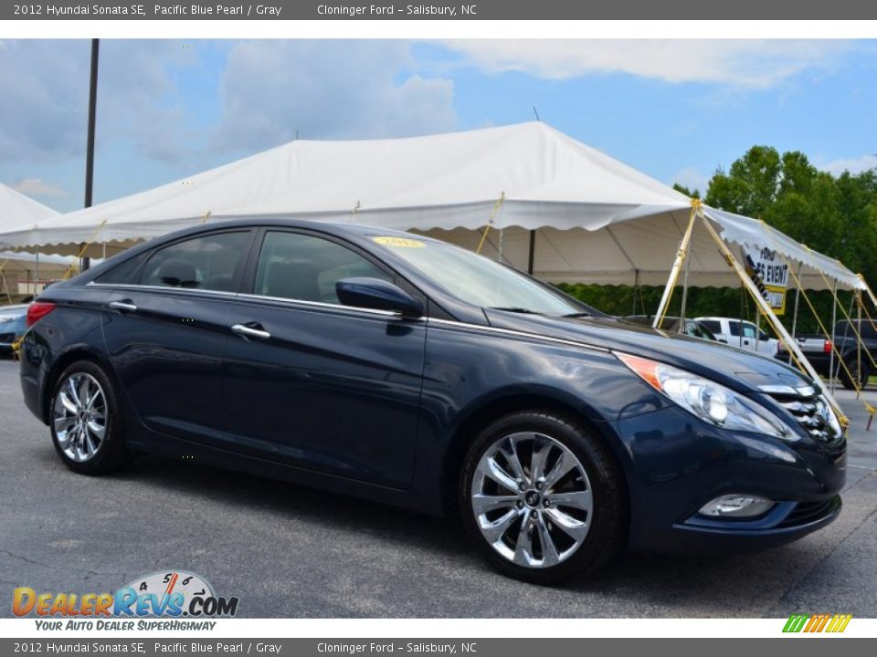 2012 Hyundai Sonata SE Pacific Blue Pearl / Gray Photo #1