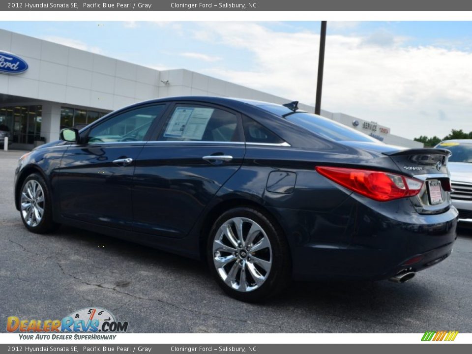 2012 Hyundai Sonata SE Pacific Blue Pearl / Gray Photo #5