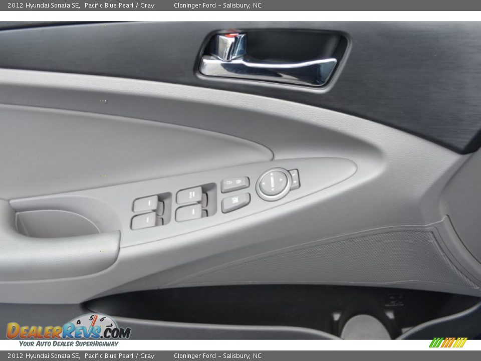 2012 Hyundai Sonata SE Pacific Blue Pearl / Gray Photo #9