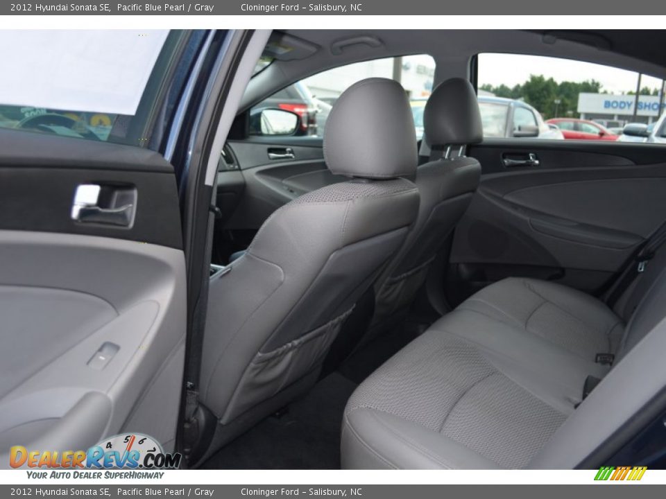 2012 Hyundai Sonata SE Pacific Blue Pearl / Gray Photo #13