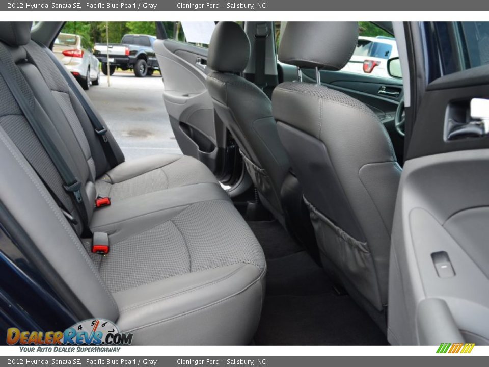 2012 Hyundai Sonata SE Pacific Blue Pearl / Gray Photo #15