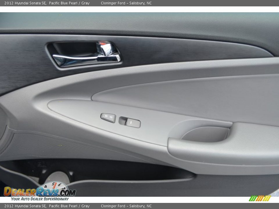 2012 Hyundai Sonata SE Pacific Blue Pearl / Gray Photo #16