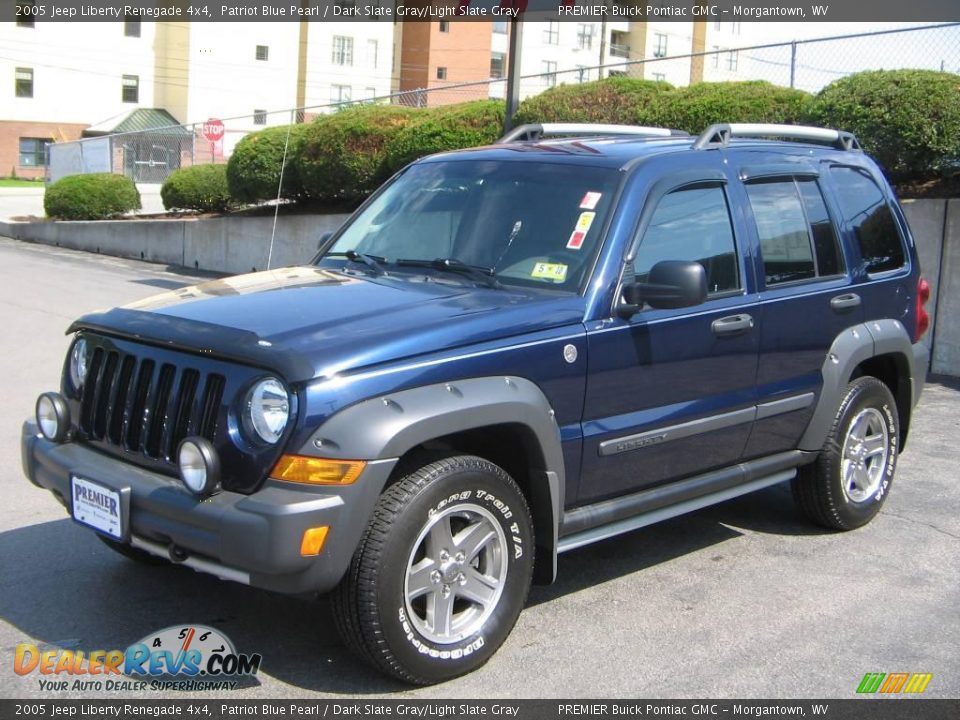 2005 Jeep Liberty Renegade 4x4 Patriot Blue Pearl / Dark Slate Gray/Light Slate Gray Photo #2