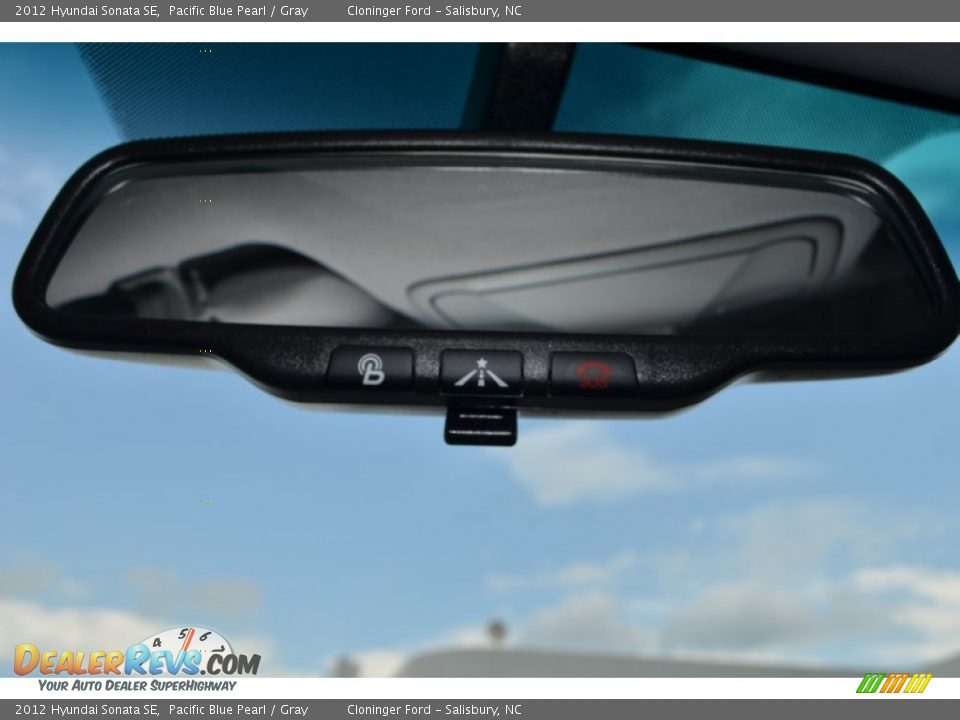 2012 Hyundai Sonata SE Pacific Blue Pearl / Gray Photo #23
